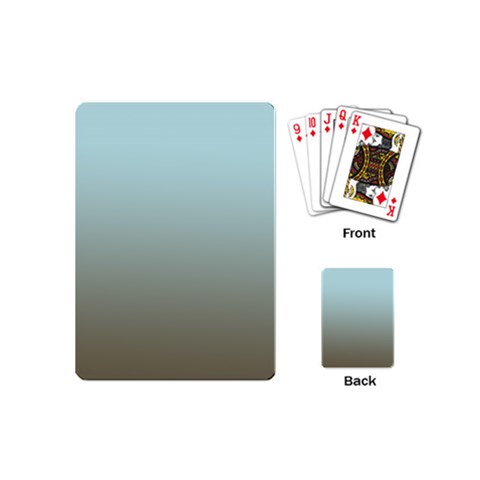 Blue Gold Gradient Playing Cards (Mini) from ArtsNow.com Back