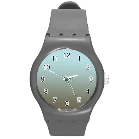 Blue Gold Gradient Plastic Sport Watch (Medium) from ArtsNow.com Front