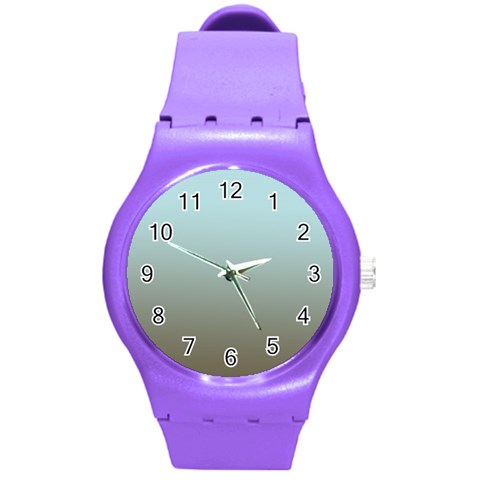 Blue Gold Gradient Plastic Sport Watch (Medium) from ArtsNow.com Front