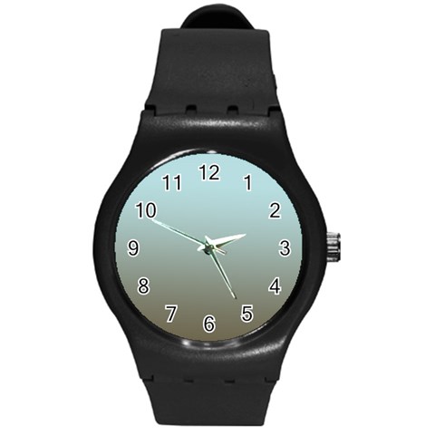 Blue Gold Gradient Plastic Sport Watch (Medium) from ArtsNow.com Front