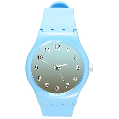 Blue Gold Gradient Plastic Sport Watch (Medium) from ArtsNow.com Front