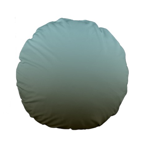 Blue Gold Gradient 15  Premium Round Cushion  from ArtsNow.com Front