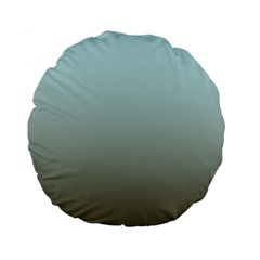 Blue Gold Gradient 15  Premium Round Cushion  from ArtsNow.com Front