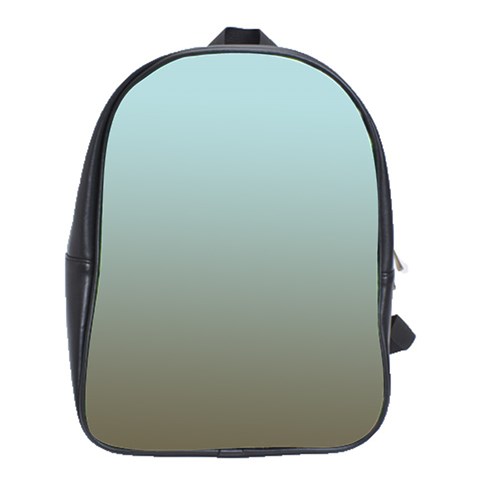 Blue Gold Gradient School Bag (XL) from ArtsNow.com Front