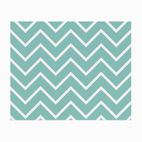 Blue And White Chevron Glasses Cloth (Small, Two Sided) from ArtsNow.com Front