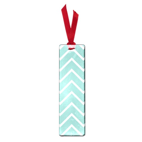 Blue And White Chevron Small Bookmark from ArtsNow.com Front