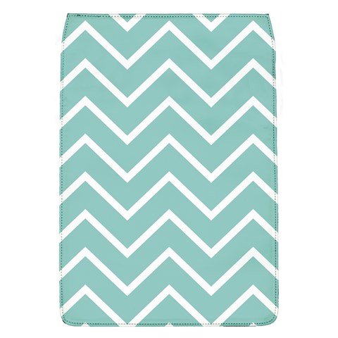 Blue And White Chevron Removable Flap Cover (Large) from ArtsNow.com Front