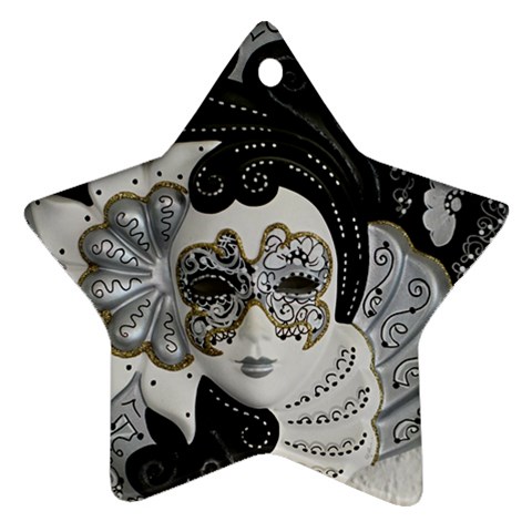 Venetian Mask Star Ornament from ArtsNow.com Front