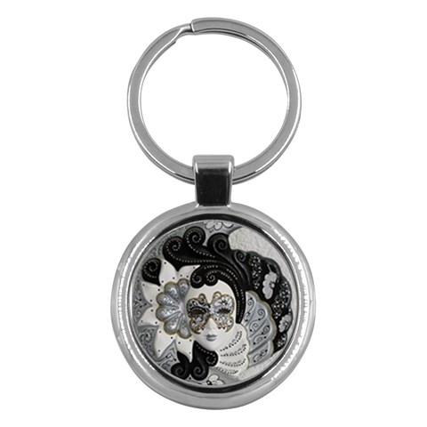 Venetian Mask Key Chain (Round) from ArtsNow.com Front