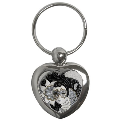 Venetian Mask Key Chain (Heart) from ArtsNow.com Front