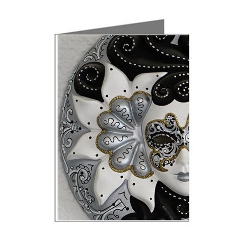 Venetian Mask Mini Greeting Card (8 Pack) from ArtsNow.com Right