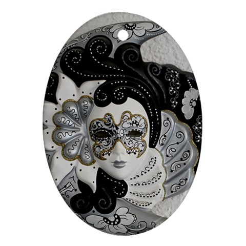 Venetian Mask Oval Ornament (Two Sides) from ArtsNow.com Back