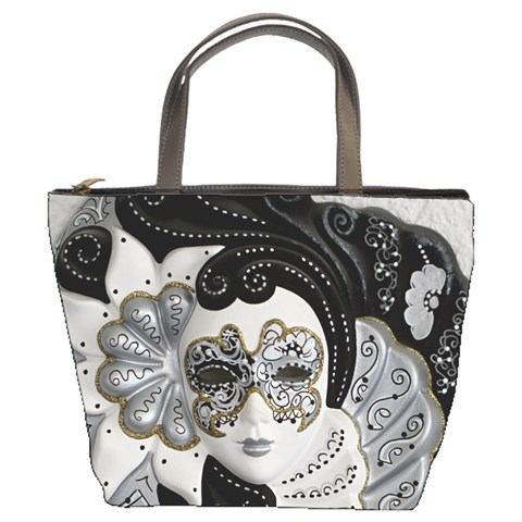 Venetian Mask Bucket Handbag from ArtsNow.com Front