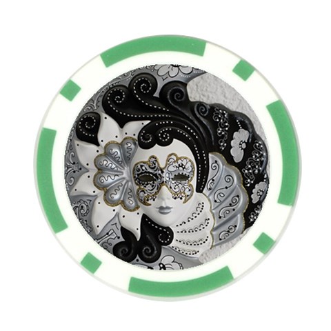 Venetian Mask Poker Chip (10 Pack) from ArtsNow.com Front