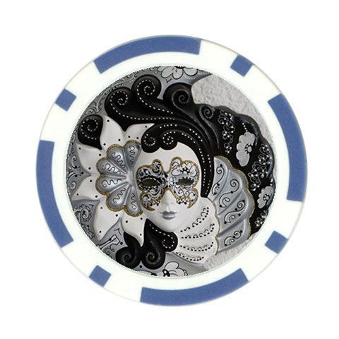 Venetian Mask Poker Chip (10 Pack) from ArtsNow.com Front