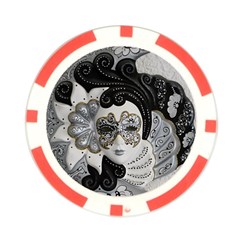 Venetian Mask Poker Chip (10 Pack) from ArtsNow.com Front