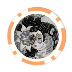 Venetian Mask Poker Chip (10 Pack) from ArtsNow.com Back