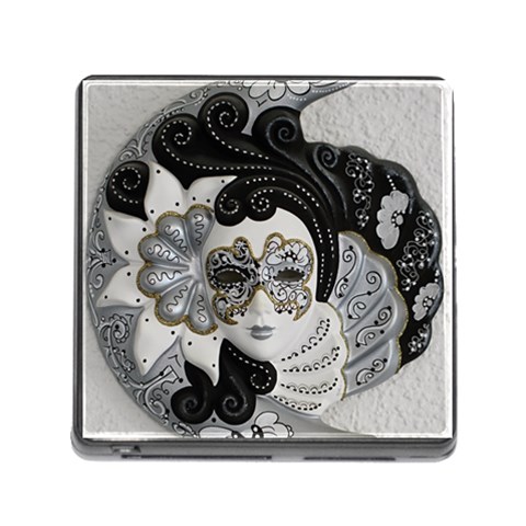 Venetian Mask Memory Card Reader with Storage (Square) from ArtsNow.com Front