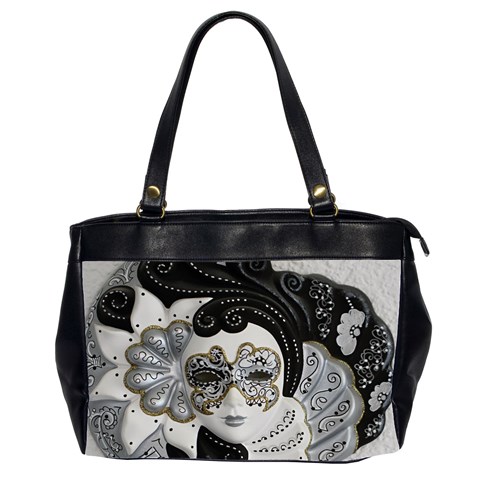 Venetian Mask Oversize Office Handbag (Two Sides) from ArtsNow.com Front