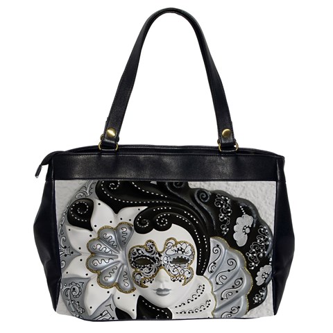 Venetian Mask Oversize Office Handbag (Two Sides) from ArtsNow.com Back