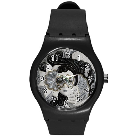 Venetian Mask Plastic Sport Watch (Medium) from ArtsNow.com Front