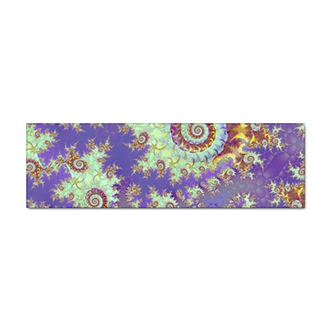 Sea Shell Spiral, Abstract Violet Cyan Stars Bumper Sticker 100 Pack from ArtsNow.com Front