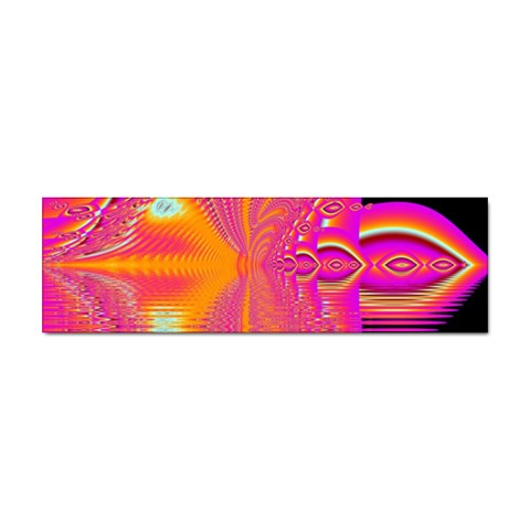 Magenta Boardwalk Carnival, Abstract Ocean Shimmer Bumper Sticker 10 Pack from ArtsNow.com Front