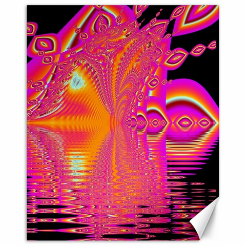 Magenta Boardwalk Carnival, Abstract Ocean Shimmer Canvas 16  x 20  (Unframed) from ArtsNow.com 15.75 x19.29  Canvas - 1