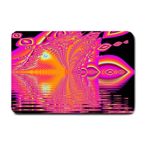 Magenta Boardwalk Carnival, Abstract Ocean Shimmer Small Door Mat from ArtsNow.com 24 x16  Door Mat