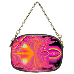 Magenta Boardwalk Carnival, Abstract Ocean Shimmer Chain Purse (Two Sided)  from ArtsNow.com Front