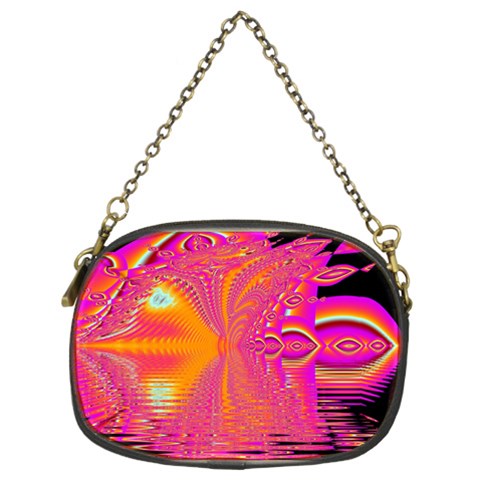 Magenta Boardwalk Carnival, Abstract Ocean Shimmer Chain Purse (Two Sided)  from ArtsNow.com Back