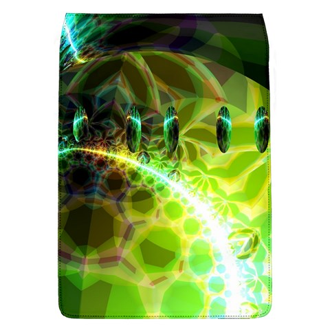 Dawn Of Time, Abstract Lime & Gold Emerge Removable Flap Cover (Large) from ArtsNow.com Front