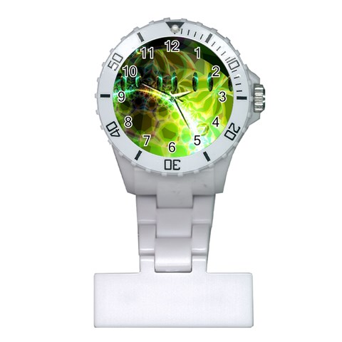 Dawn Of Time, Abstract Lime & Gold Emerge Nurses Watch from ArtsNow.com Front