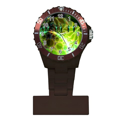 Dawn Of Time, Abstract Lime & Gold Emerge Nurses Watch from ArtsNow.com Front