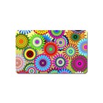 Psychedelic Flowers Magnet (Name Card)