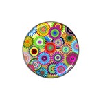 Psychedelic Flowers Golf Ball Marker (for Hat Clip)