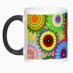 Psychedelic Flowers Morph Mug from ArtsNow.com Left