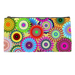 Psychedelic Flowers Pencil Case from ArtsNow.com Front