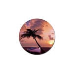 Sunset At The Beach Golf Ball Marker 4 Pack