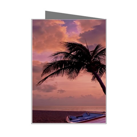 Sunset At The Beach Mini Greeting Card from ArtsNow.com Right