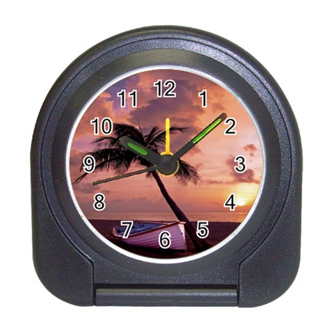 Sunset At The Beach Desk Alarm Clock from ArtsNow.com Front