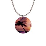 Sunset At The Beach Button Necklace