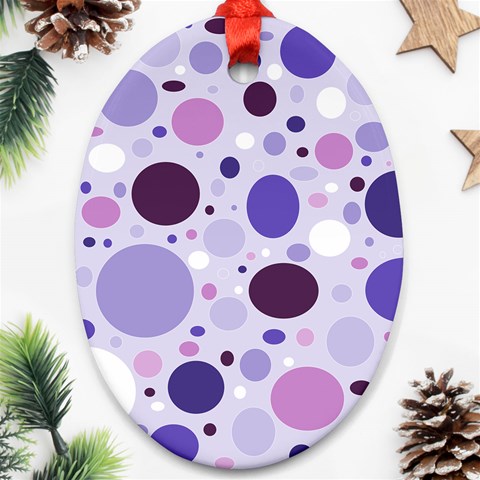 Passion For Purple Oval Ornament (Two Sides) from ArtsNow.com Back