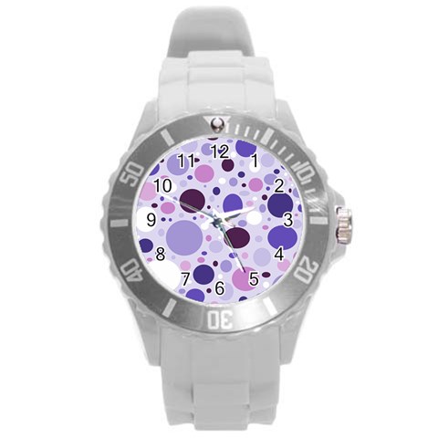 Passion For Purple Plastic Sport Watch (Large) from ArtsNow.com Front