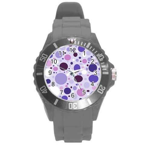 Passion For Purple Plastic Sport Watch (Large) from ArtsNow.com Front