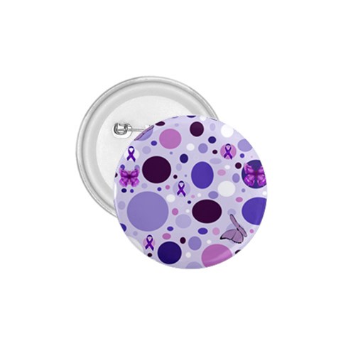 Purple Awareness Dots 1.75  Button from ArtsNow.com Front