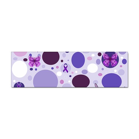 Purple Awareness Dots Bumper Sticker 10 Pack from ArtsNow.com Front