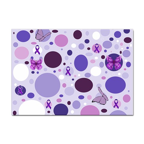 Purple Awareness Dots A4 Sticker 10 Pack from ArtsNow.com Front