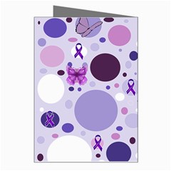 Purple Awareness Dots Greeting Card from ArtsNow.com Right