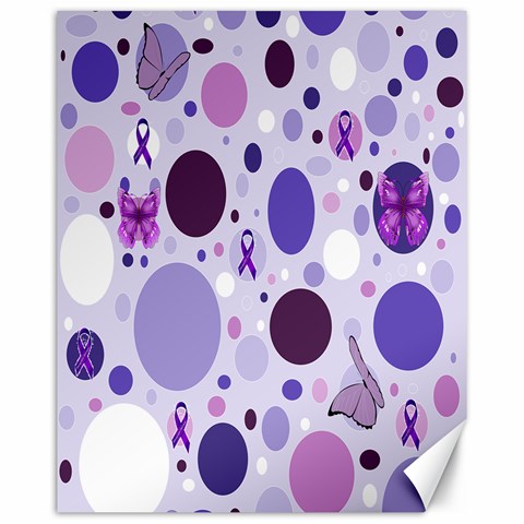 Purple Awareness Dots Canvas 16  x 20  (Unframed) from ArtsNow.com 15.75 x19.29  Canvas - 1